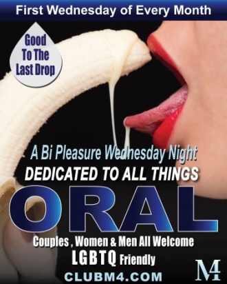 Bi Pleasure Wednesday Presents Oral Pleasures Oct 4th